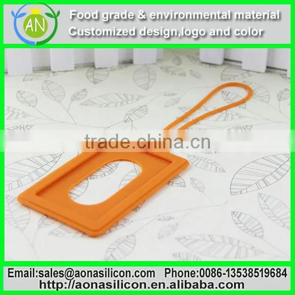 Fashion custom gift airplane soft Silicone luggage tags