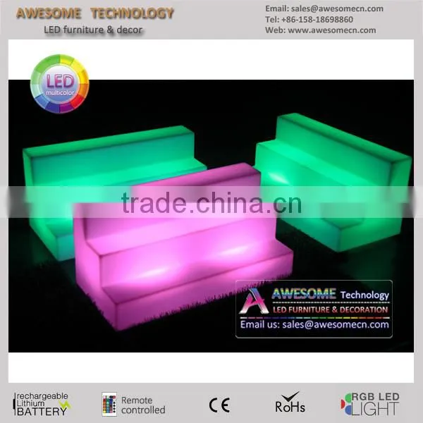 RGB color change LED acrylic display racks for sales