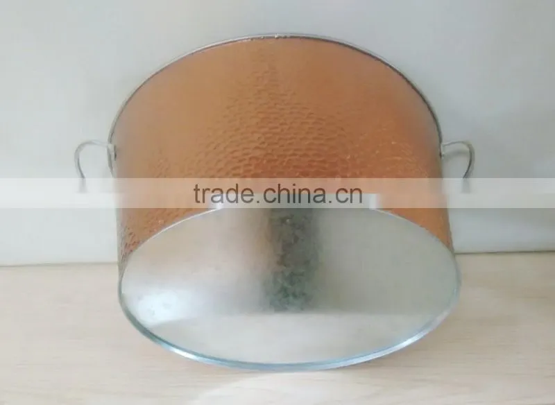 100% Waterproof Embossed Antique Tin Bucket