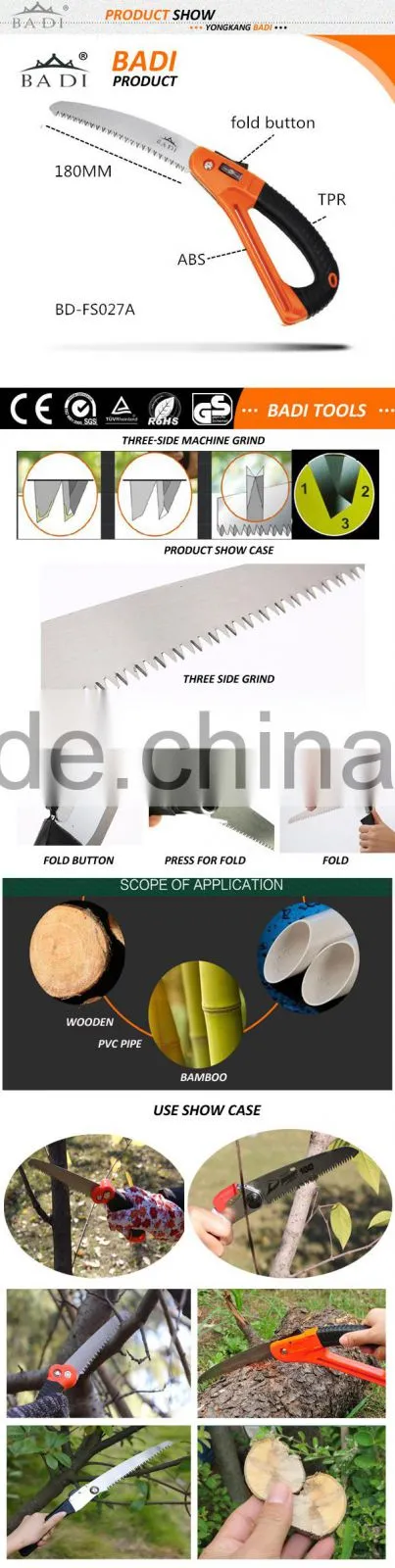 180mm wave blade professional hand saw