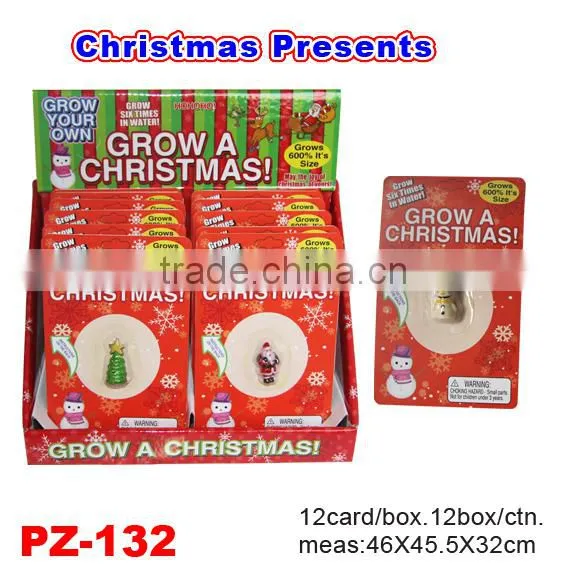 Magic Water Growing Christmas Toys/Santa Clause/Snowman