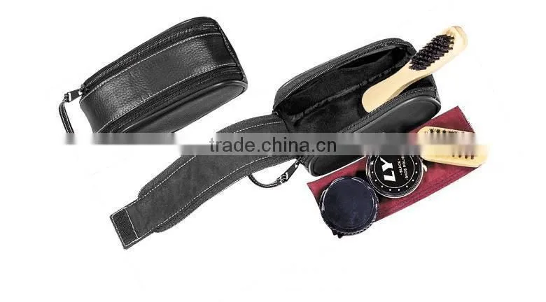 Hot Selling High Class Leather Shoe Polish Set,Shoe Shine Set/Shoe Care Kit