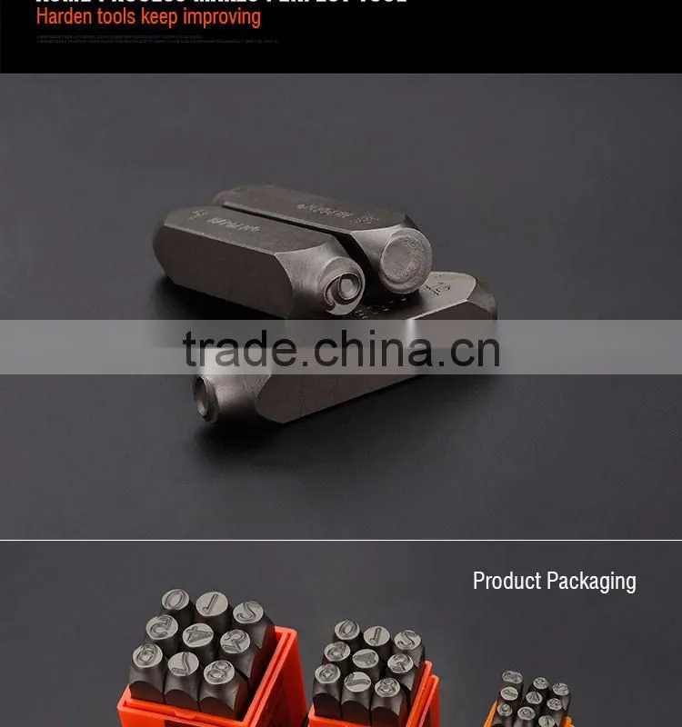 Professional 8mm 9PCS Steel Number