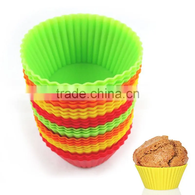 Silicone Cake Cupcake Mold Case Muffin Chocolate Cookie Baking Mould