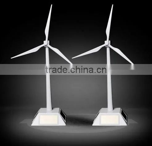 Plastic Desktop Model-Solar Powered Windmills Wind Turbine Science Education Toy