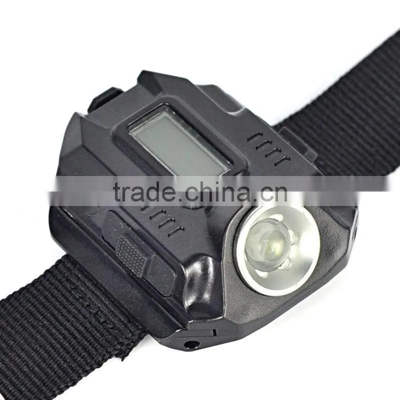 2016 hot Waterproof Tactical R5 Rechargeable LED Flashlight Torch Wrist Light Lamp 3-Mode