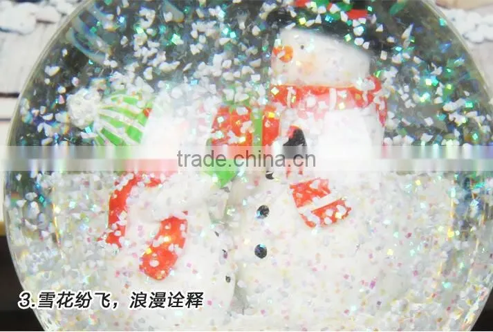 Hot selling Creative Gifts snow globe Christmas Musical snow globe