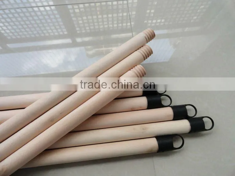Black cap natural round wooden poles
