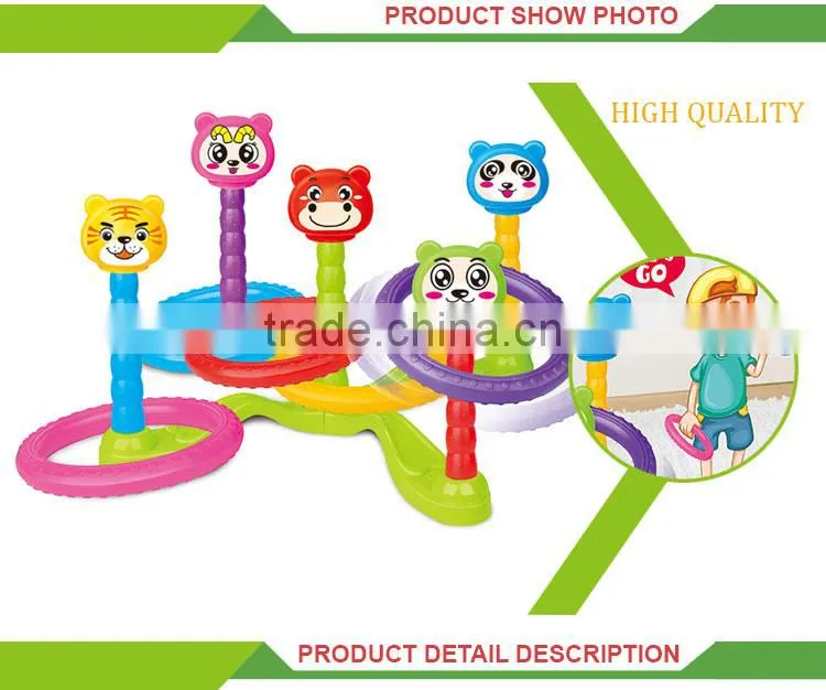 Newest product children outdoor toy plastic ring toss game