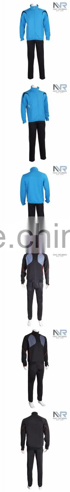 top design plain training wear Set tracksuit team sports jackets