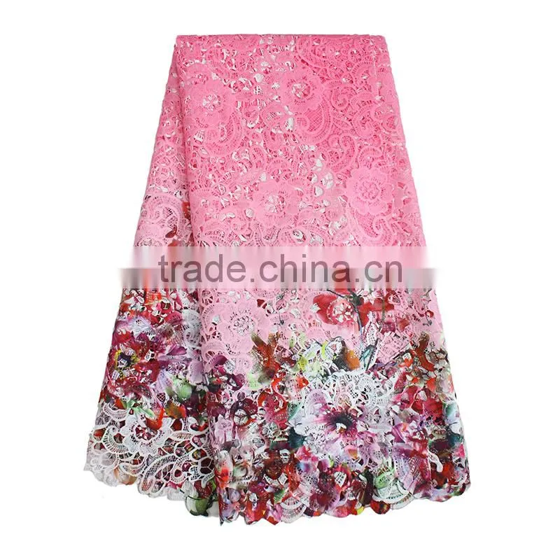 Nigeria Elegant Traditional Wedding Dresses Textile Embroidery Fabric