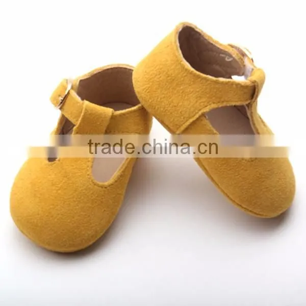 Baby t-bar childrens moccasins shoes for girls