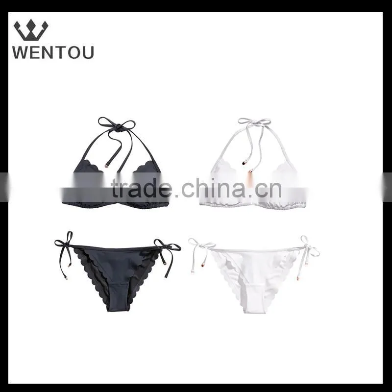 Wholesale women sexy Scalloped Bikini