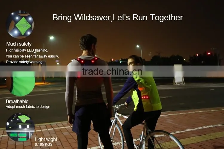 Brand new LED reflective X design vest for night training and jogging