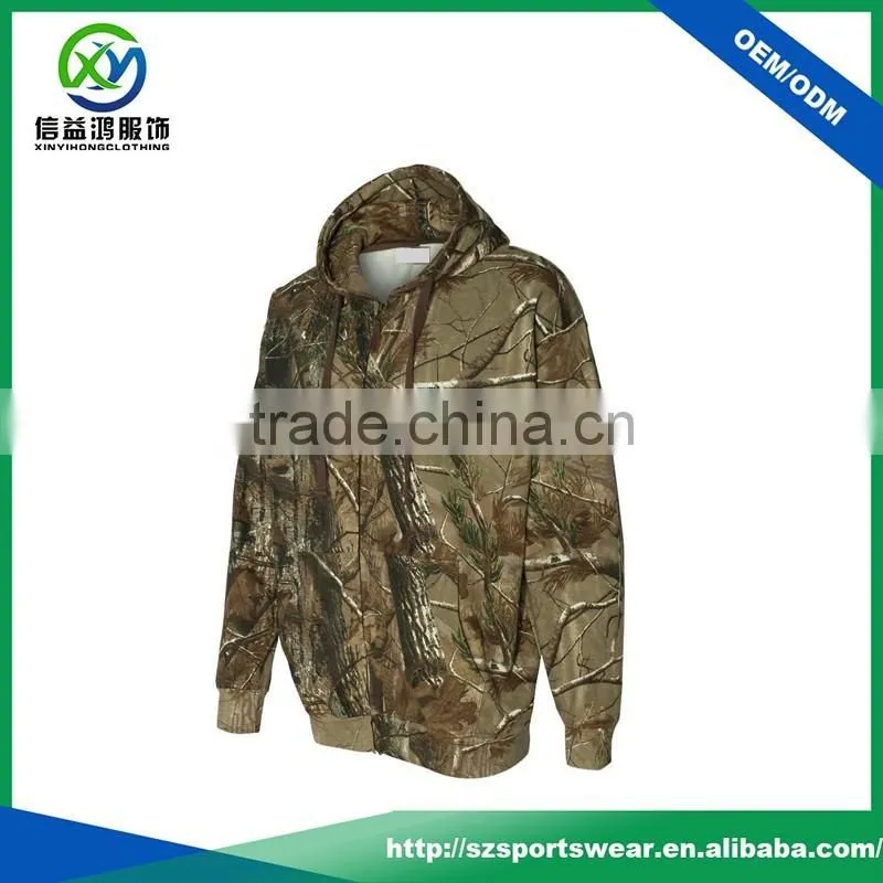 Custom Design Digital printing Performance Fleece Zipper-up Man Hoody Jacket