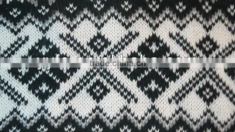 Snow pattern design 100% acrylic pullover knitted sweater