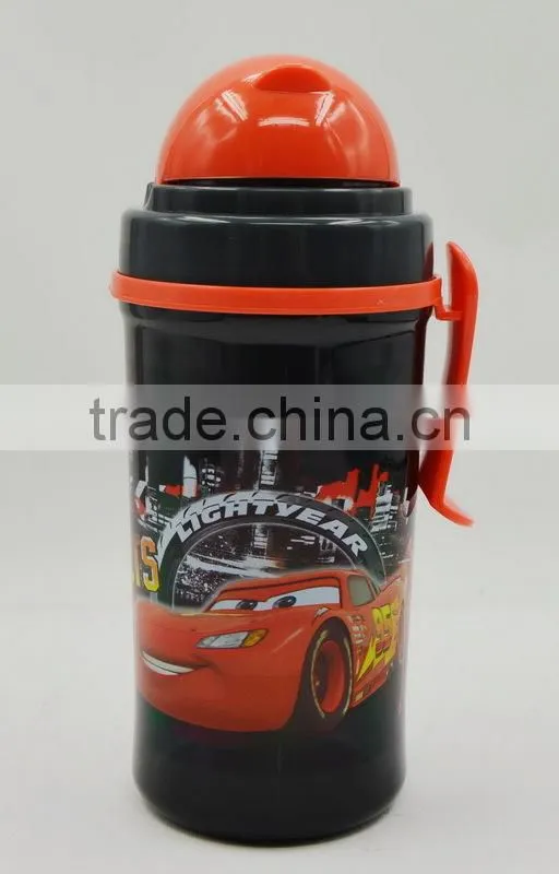 350ml kids sipper bottle/cartoon school portable water bottle/promotional gifts
