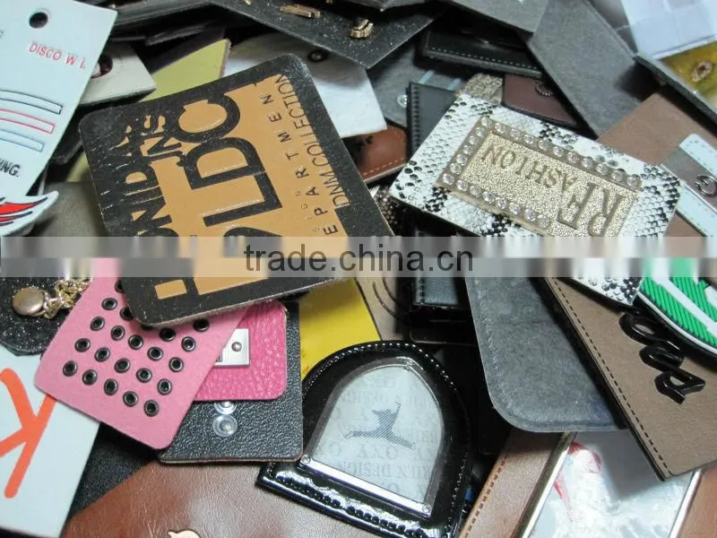 fashion bag accessories pressed metal labels