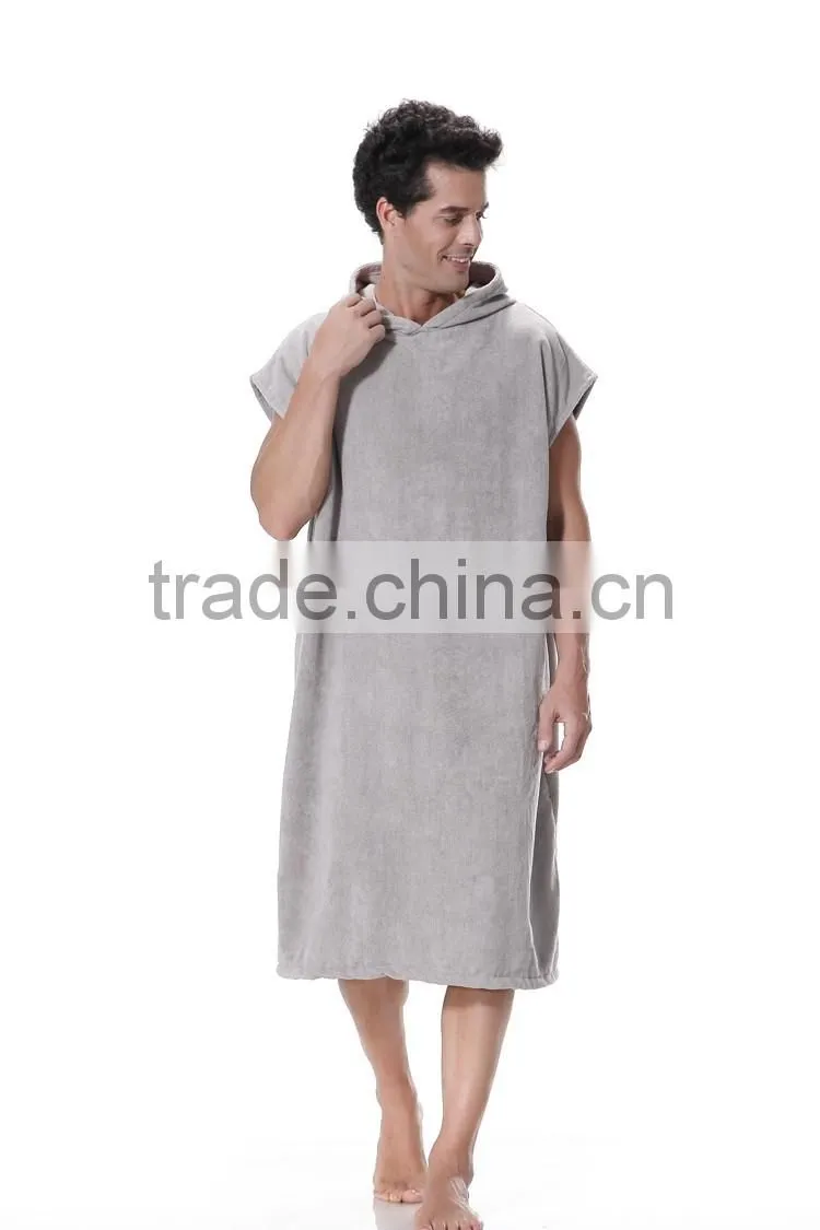Surf poncho microfiber hooded poncho beach towel for adults