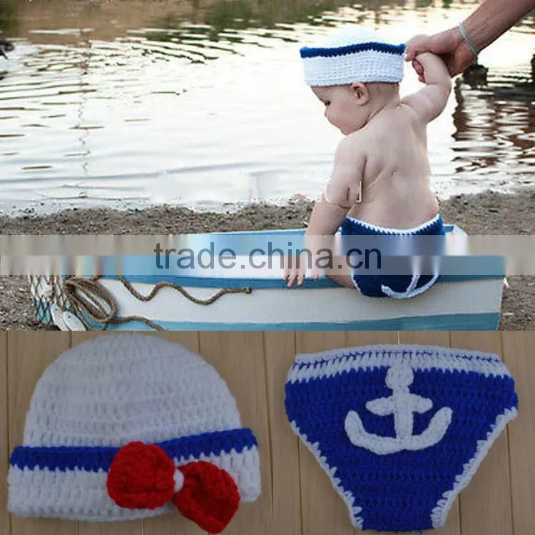 New Newborn Baby Infant Knitted Crochet Costume Photo Photography Prop