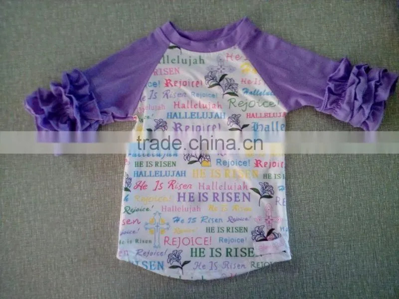 persnickty remark baby easter raglan shirts with icing sleeve pattern shirts girls wholesale children's boutique
