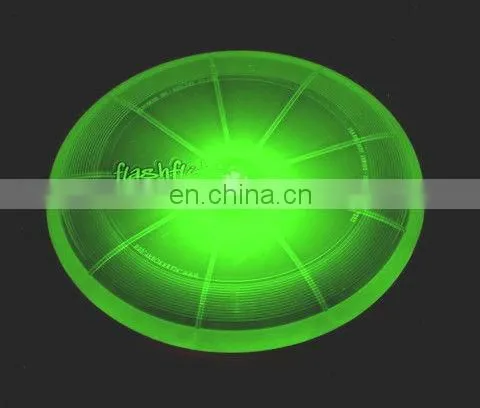 cheap promotional toy Eco-friendly PP flash/noctilucent UFO frisbee