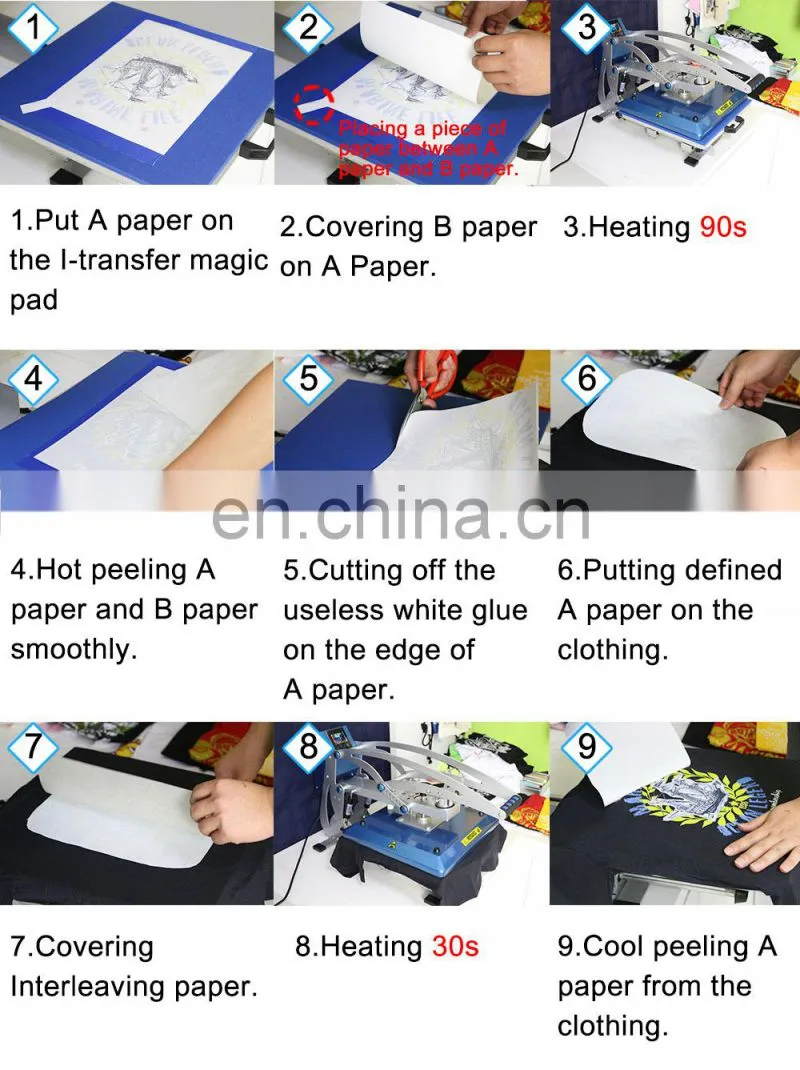 i-transfer dark no cut A4 laser transfer paper