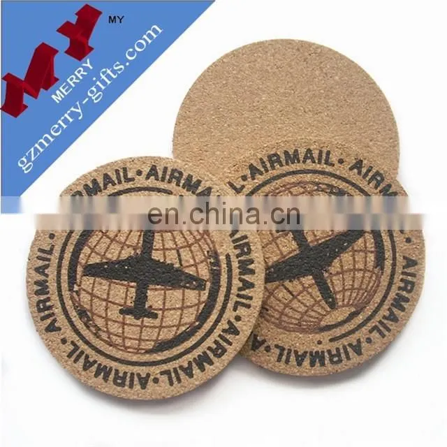 Custom shapes promotional gifts cork coaster for sale