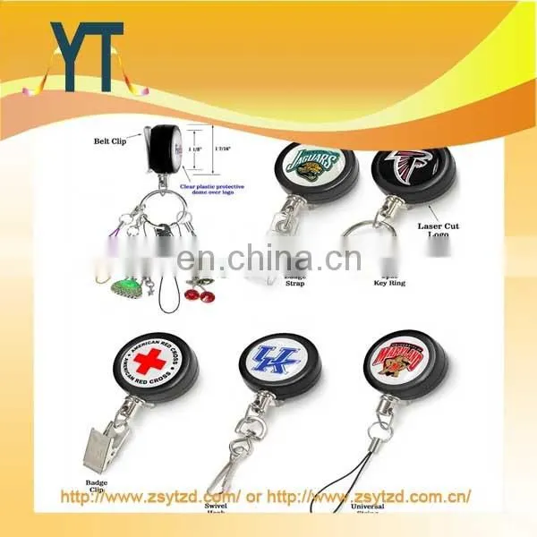 Pure Black Colour Rectangle Badge Reel