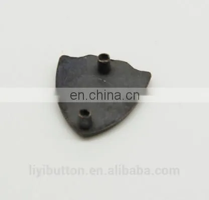 Fashional decorative metal plate with enamel handbag logo metal plate