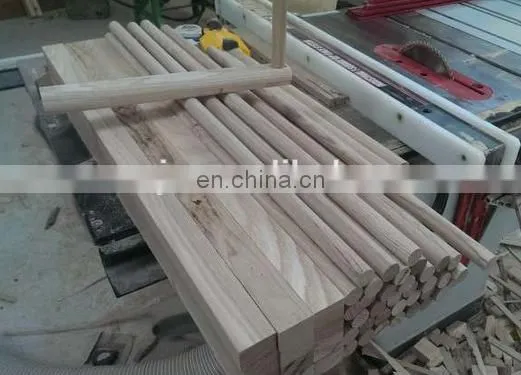 High speed automatic brush handle making machine wood rod sanding machine |wood broom handle screw making machine threaded