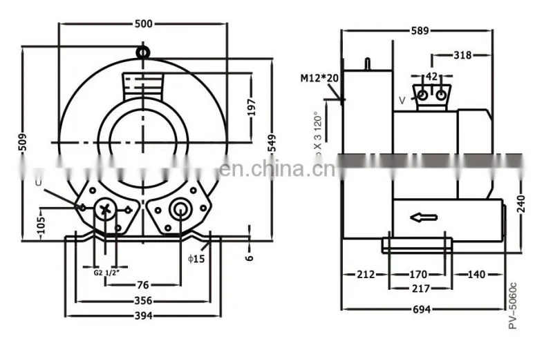 CNC Router Suction Blower 15KW Vacuum Pump