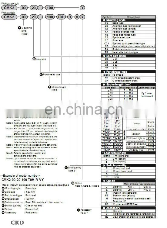 Silver Cylinders CKD Brand New Type Pneumatic Hydraulic Cylinder For Wholesale