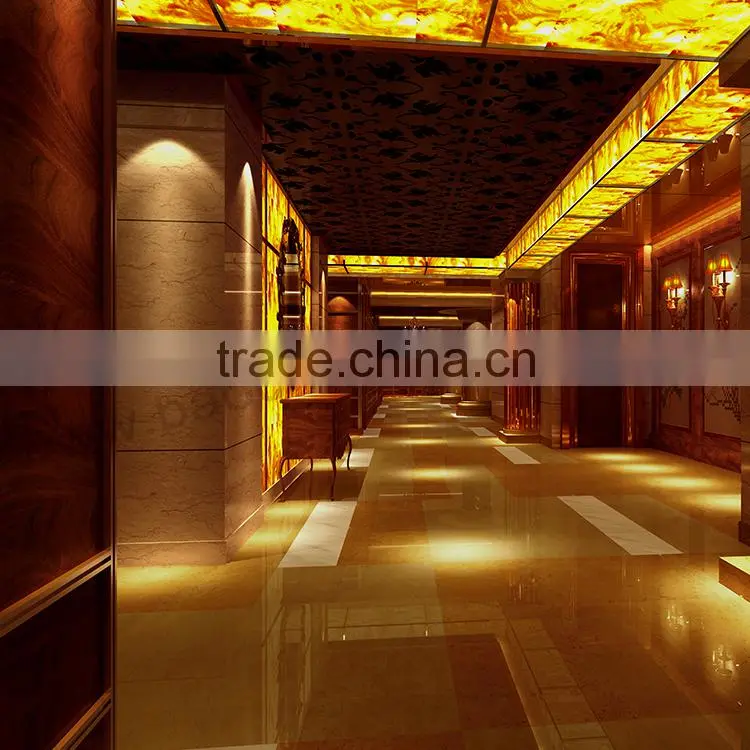 High Gloss resin backlit acrylic translucent interior wall panels