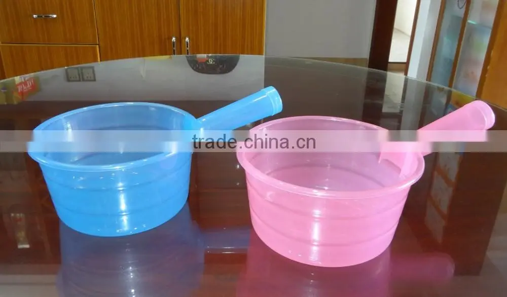 Clear plastic water ladle, soup ladle
