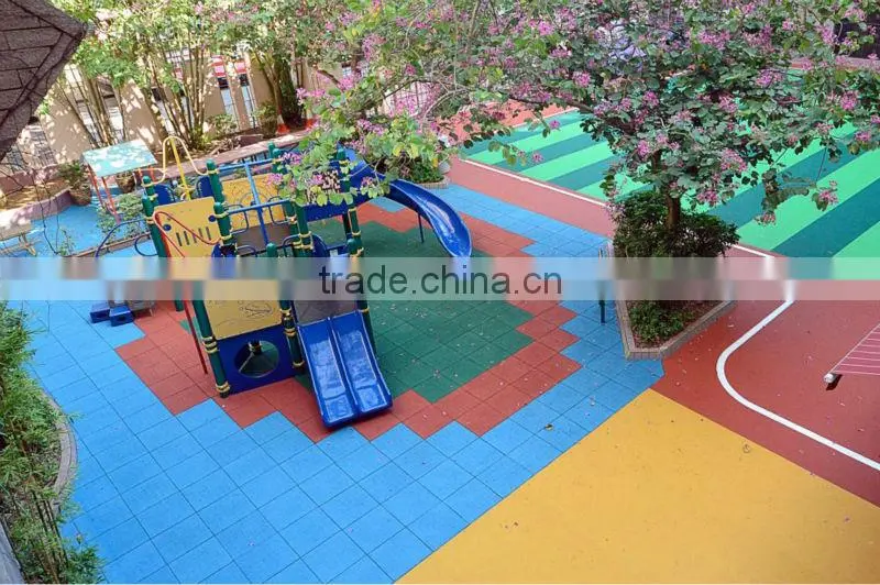 outdoor playground rubber flooring