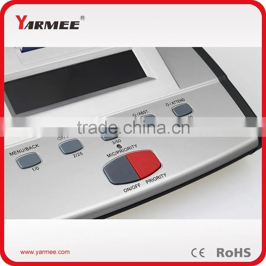 Professional wireless full functions conference system with voting device