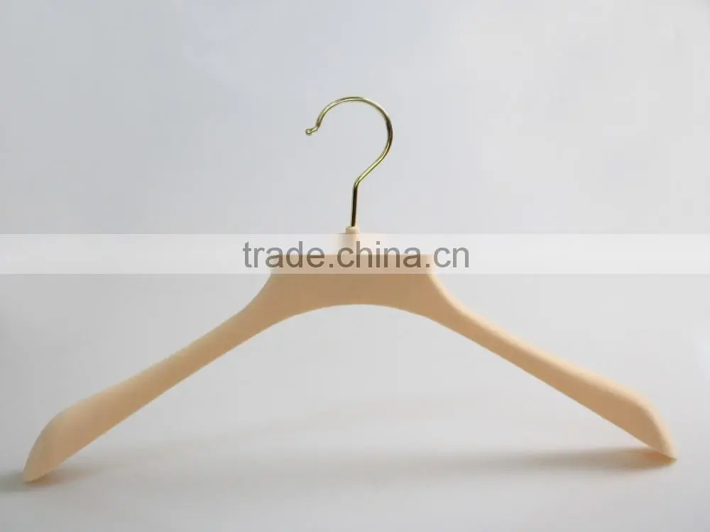 HA6917 custom thin velvet hangers women coat plastic hanger
