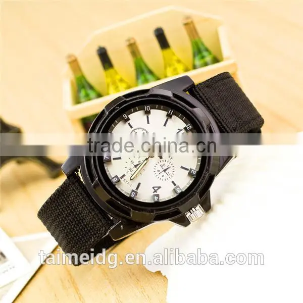Custom logo army nylon watch