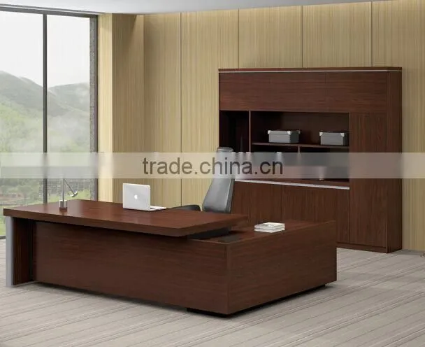 WORKWELL Wooden Executive Office Table With Side Table S4-258B