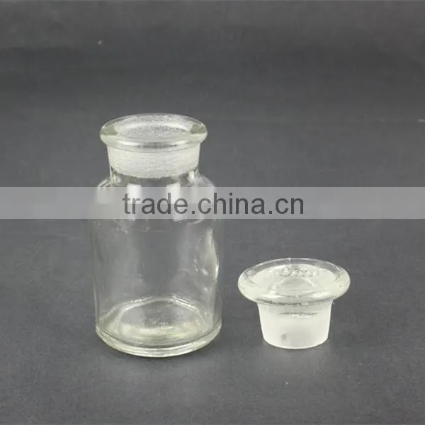 125ml wide mouth narrow mouth clear amber reagent glass bottle