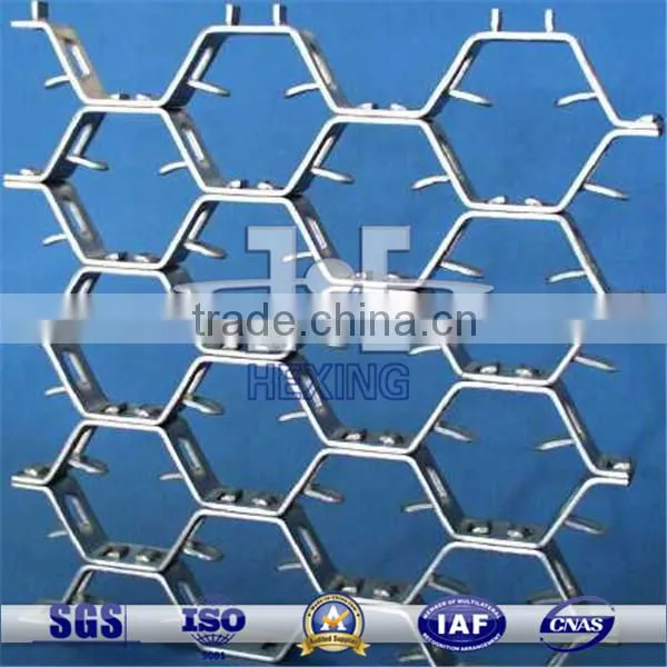 ss304 hexsteel mesh flex metal refractory lining