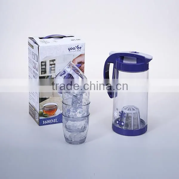 2.6L Classic Style Plastic cheap water jug with handle