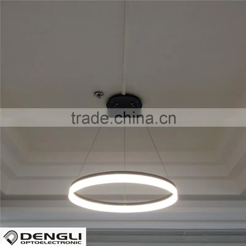 luxury circle ring led pendant light for lobby hotel restaurant