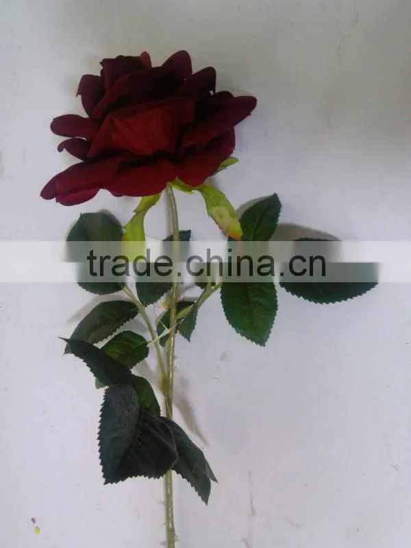 Artificial three heads blossom rose