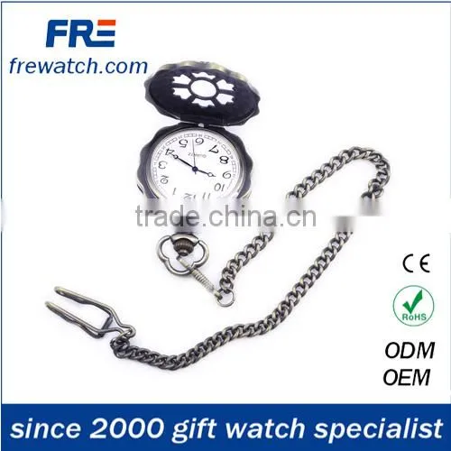 zinc alloy quartz antique pocket watch from china bronze old hanging watch
