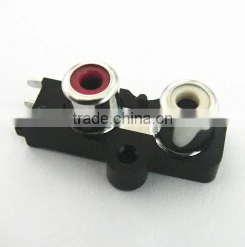 2 holes av RCA jack