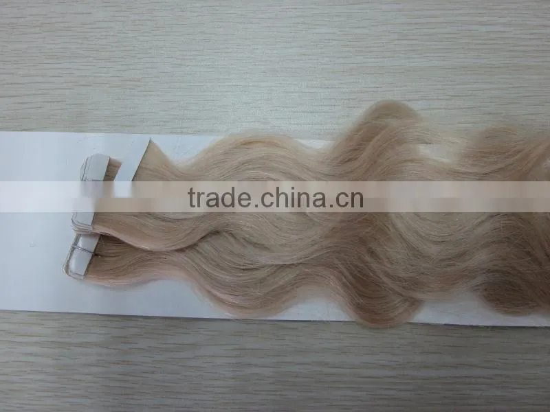 European 100% remy human tape hair extension