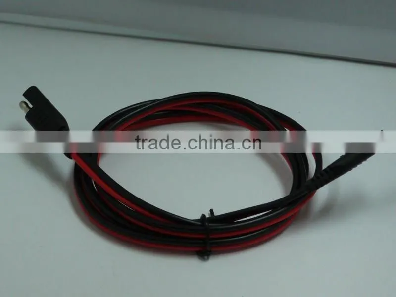 black /red twins wire two end molding SAE 4.57plug Male Female Power Cable