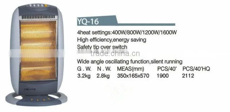 3heat halogen heater 1200W 800W 400W electric heater Household appliances underfloor portable electric room heating